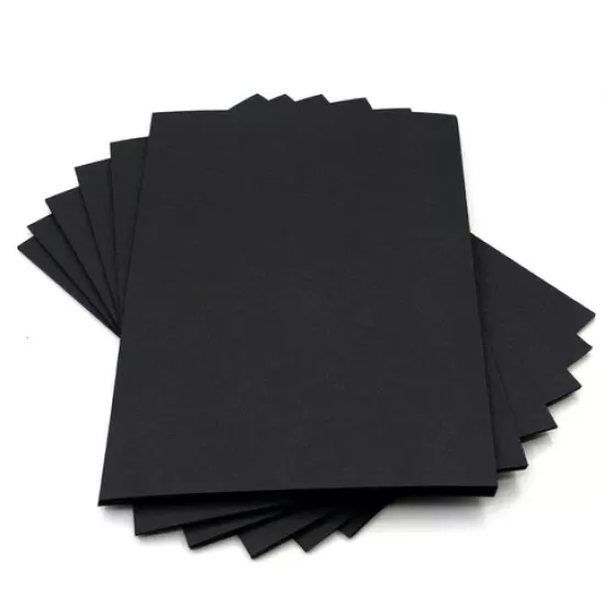 Trees Heavy Weight Premium Quality Construction Paper - Black - A3 - Pack  of 50